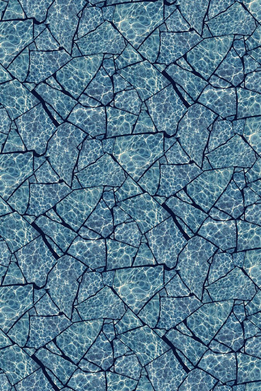 Palm Springs Foil Wallpaper - Original - Timorous Beasties - FOIL/CRKM/BLU/01 - Premier Wallcovering