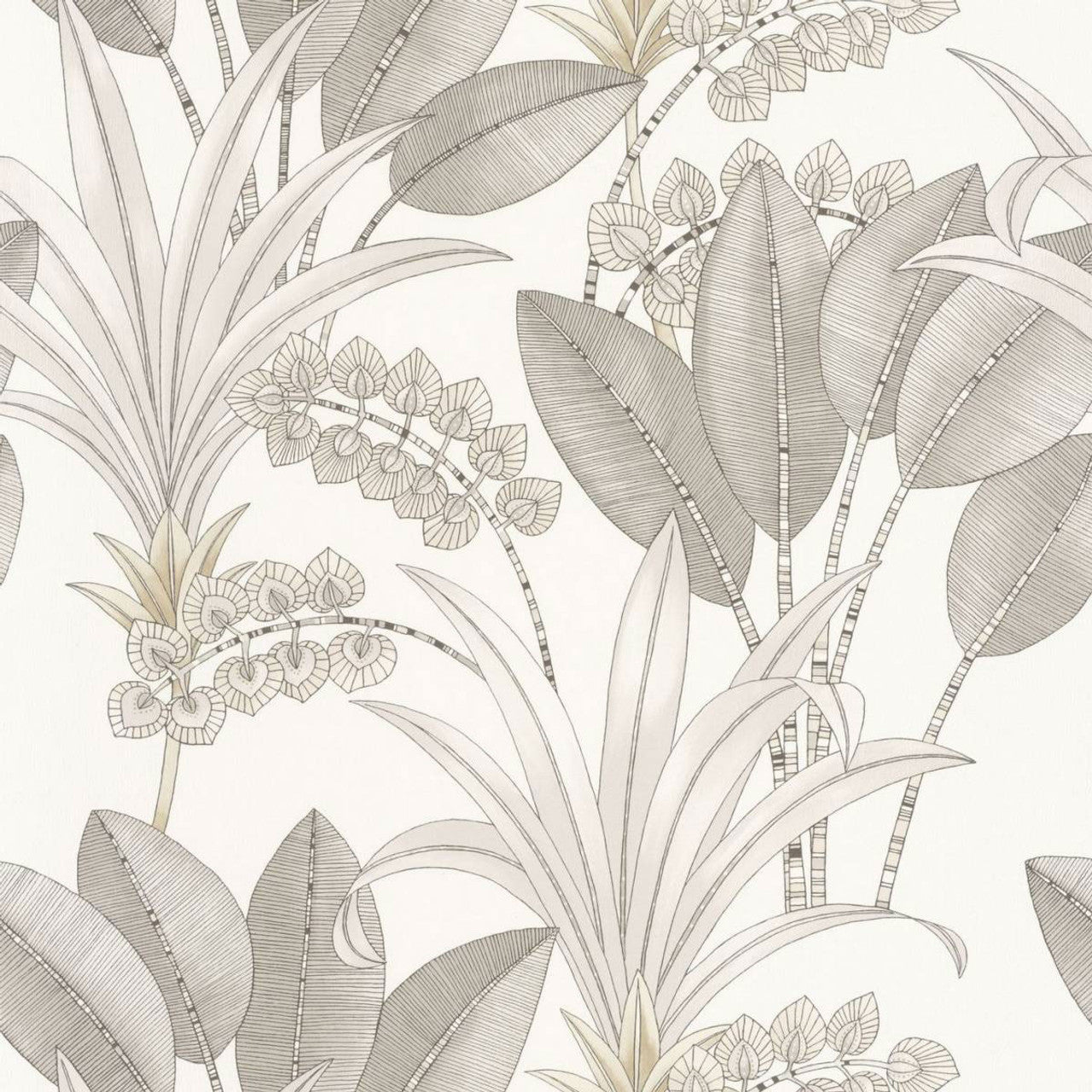Palma Nicaragua Wallpaper - Blanc - Casadeco - 86410202 - Premier Wallcovering