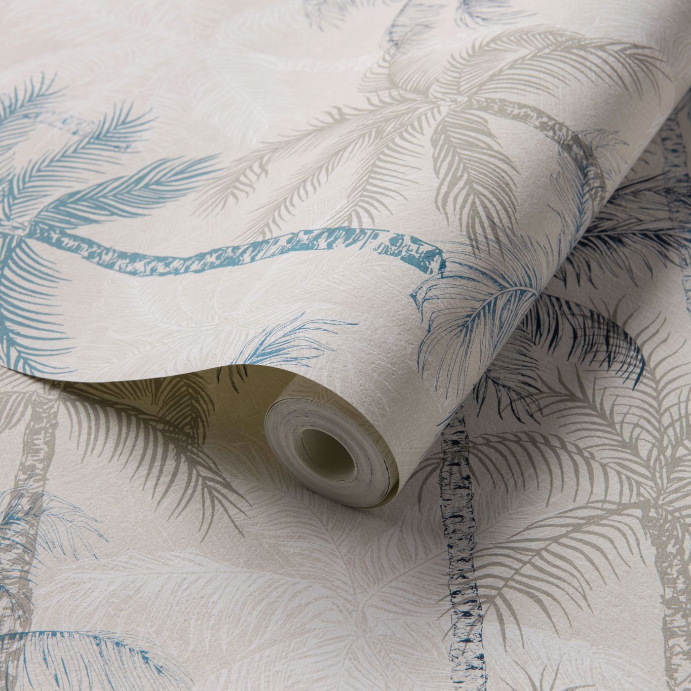 Palmyra Wallpaper - Denim - Clarke & Clarke - W0189/01 - Premier Wallcovering