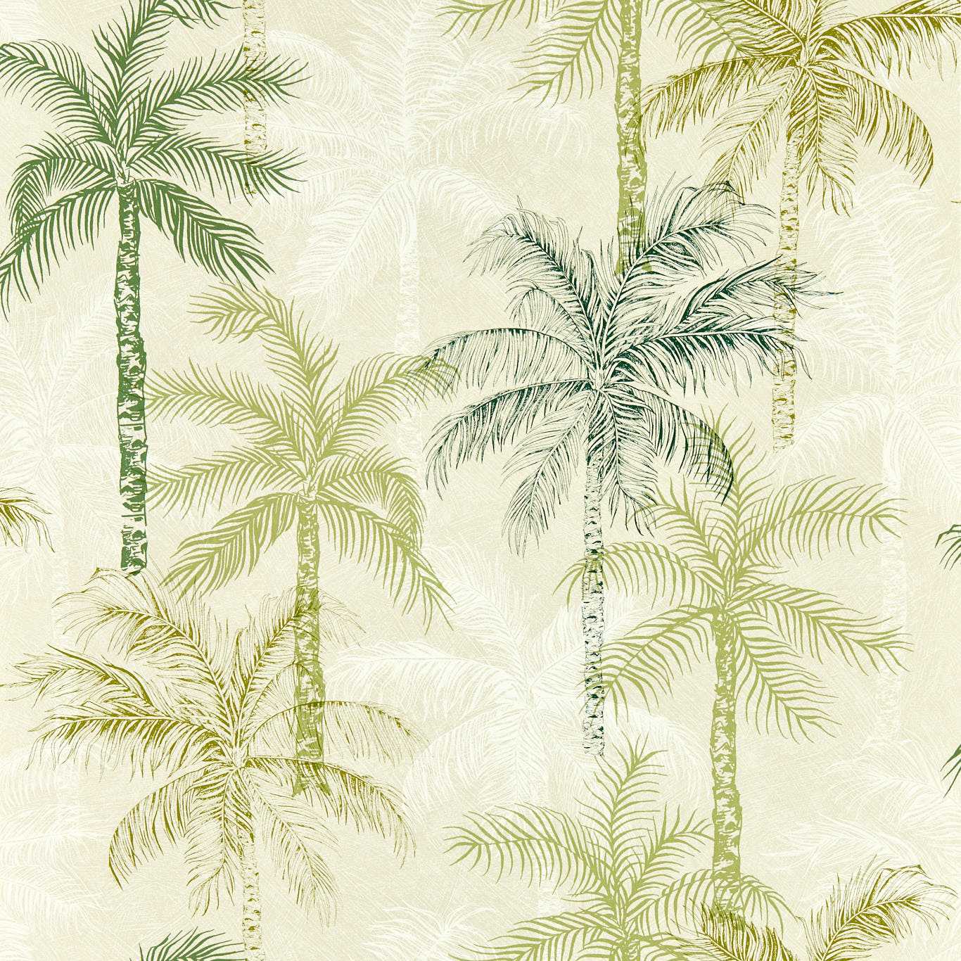 Palmyra Wallpaper - Palm - Clarke & Clarke - W0189/04 - Premier Wallcovering