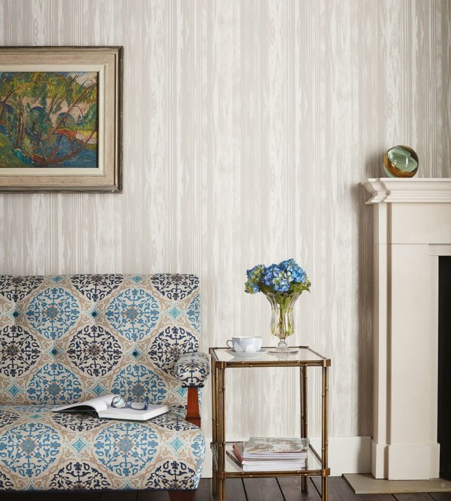 Pampelonne Wallpaper - Grey - Nina Campbell - NCW4305 - 01 - Premier Wallcovering