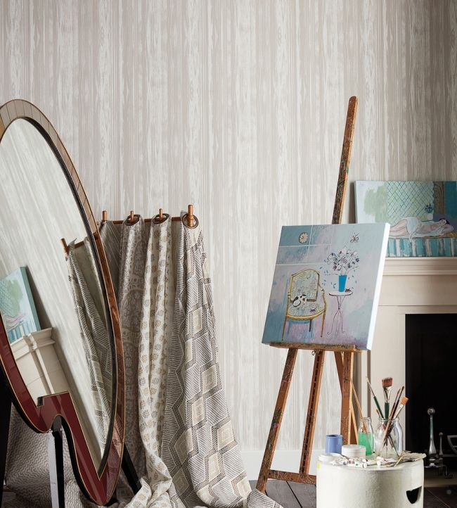 Pampelonne Wallpaper - Grey - Nina Campbell - NCW4305 - 01 - Premier Wallcovering