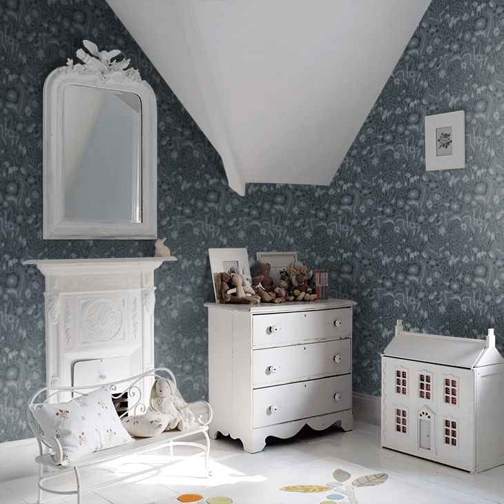 Pangsurr Wallpaper - Ink - Boråstapeter - 2084 - Premier Wallcovering