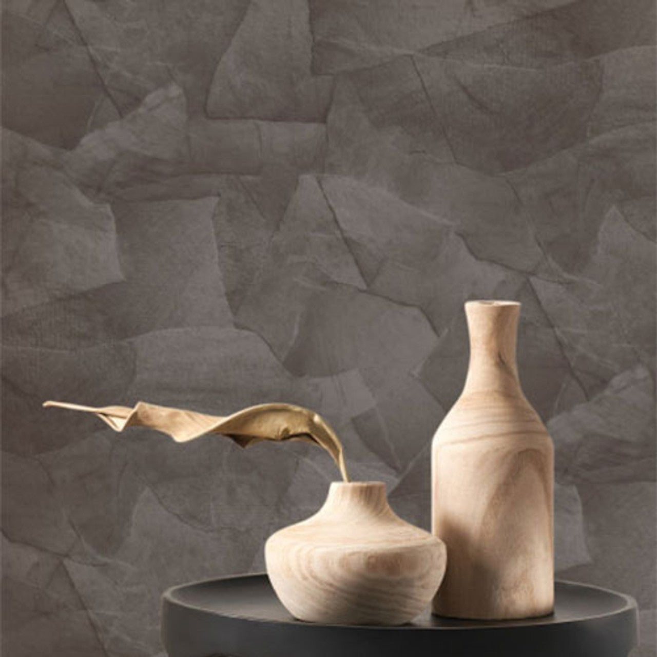 Papier Colle Papercraft Wallpaper - Noir D' Encre - Casadeco - 89639509 - Premier Wallcovering