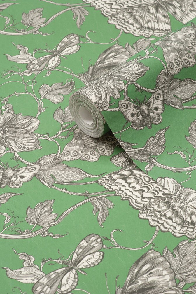 Papillon Wallpaper - Oleander - Timorous Beasties - BTN/PAP/TXMT/04 - Premier Wallcovering