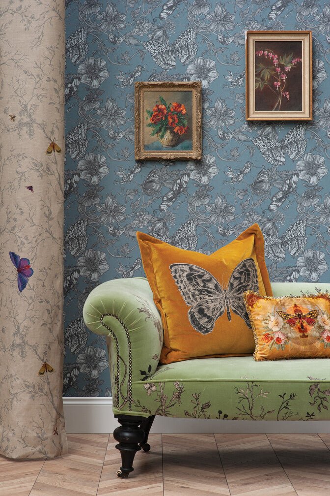 Papillon Wallpaper - Saxe - Timorous Beasties - BTN/PAP/TXMT/06 - Premier Wallcovering