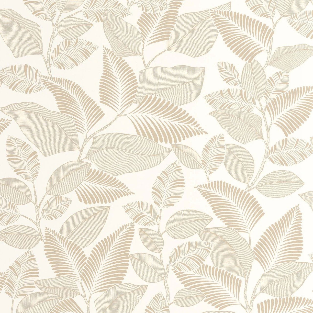 Paraty Rio Wallpaper - Beige Ficelle - Casadeco - 201801430 - Premier Wallcovering