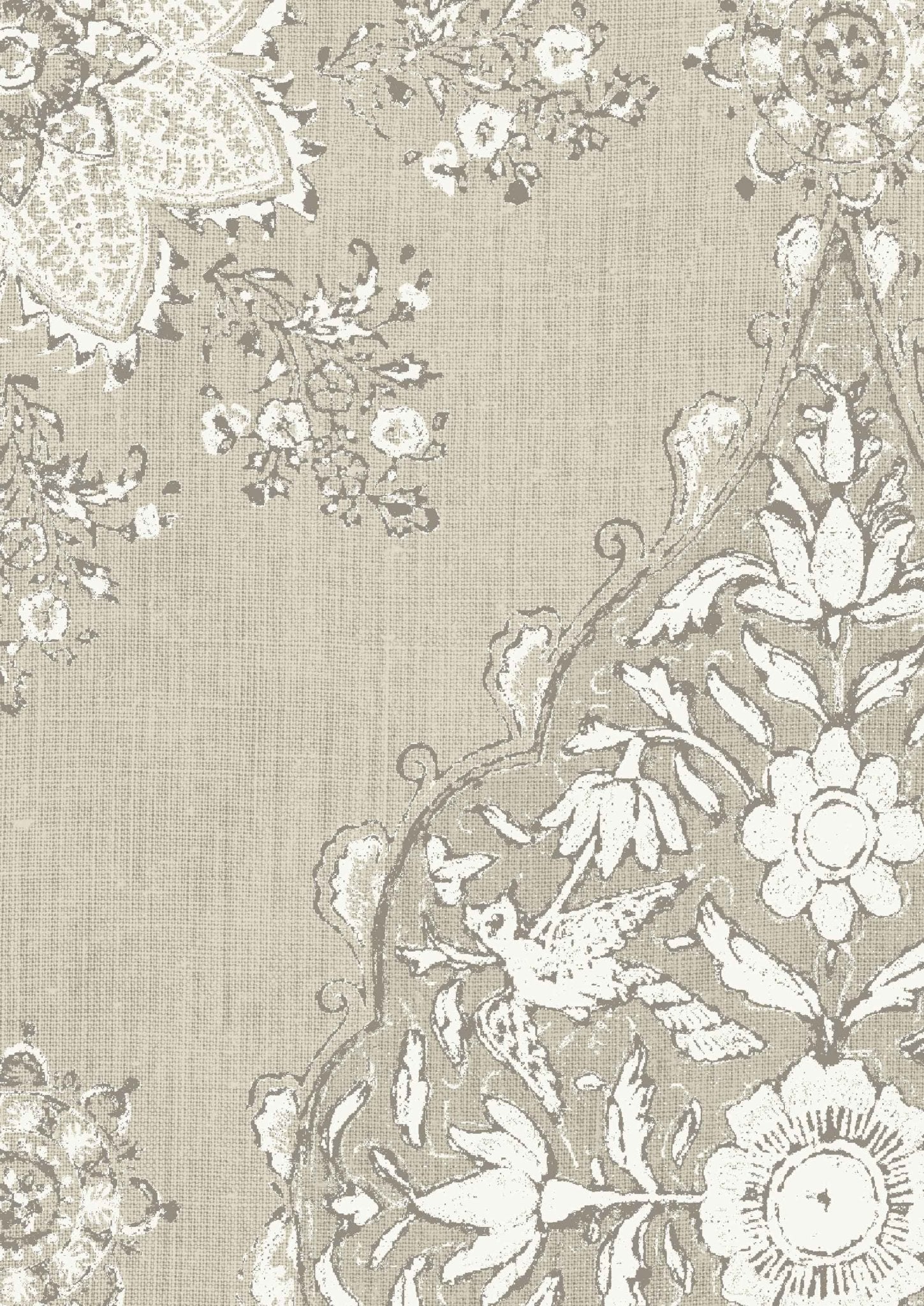 Pashmina Wallpaper - Chantilly - Lewis & Wood - Premier Wallcovering