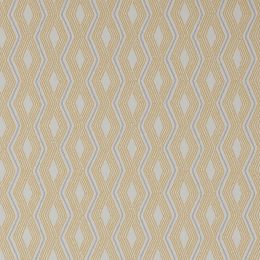 Pemba Wallpaper - Yellow/Grey - J177W - 01 - Jane Churchill