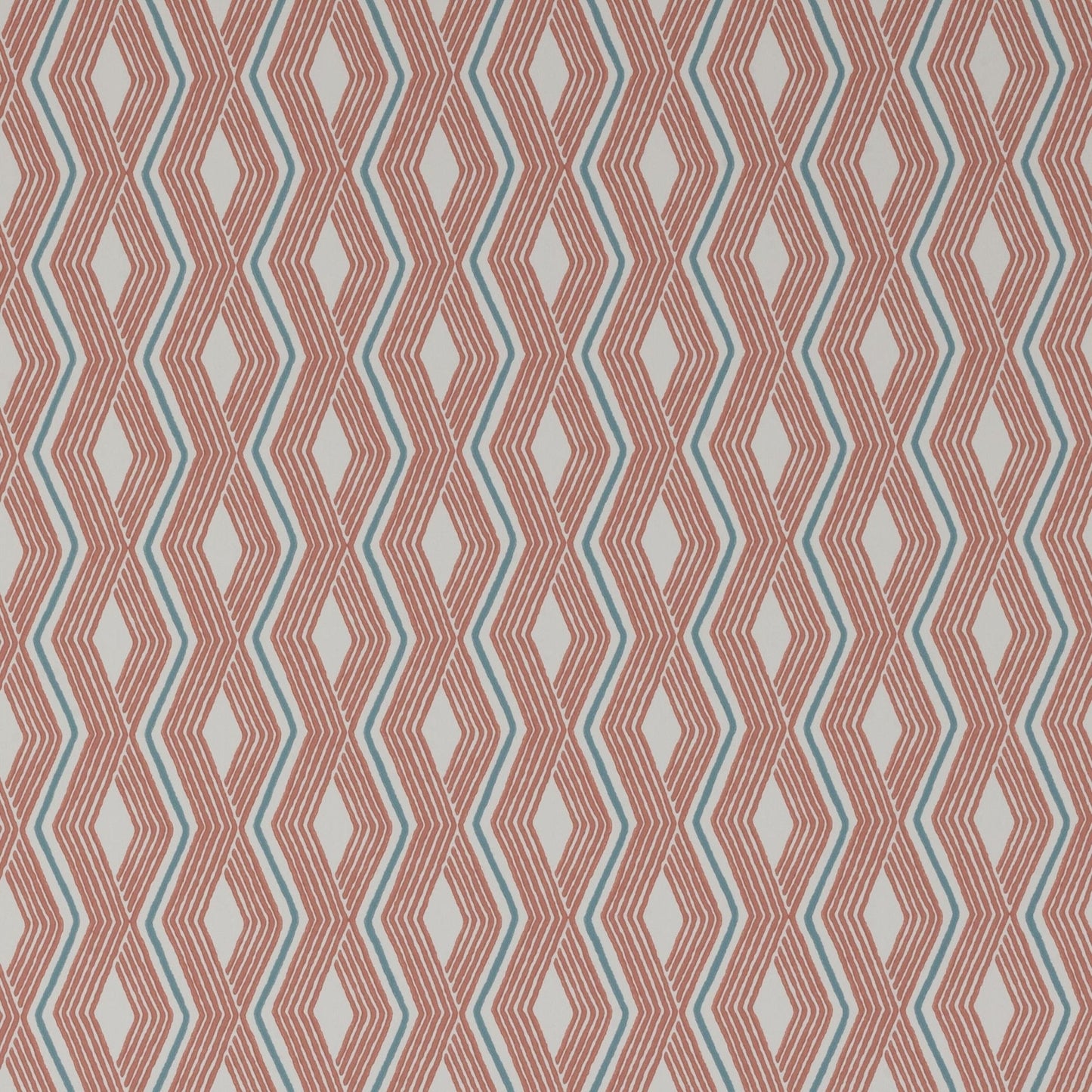 Pemba Wallpaper - Red/Blue - J177W - 02 - Jane Churchill