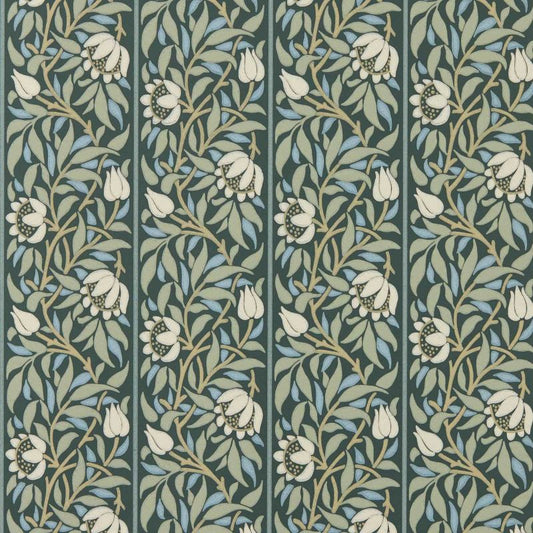 Peony Trellis Wallpaper - Bayleaf/Slate - Morris & Co - 217571