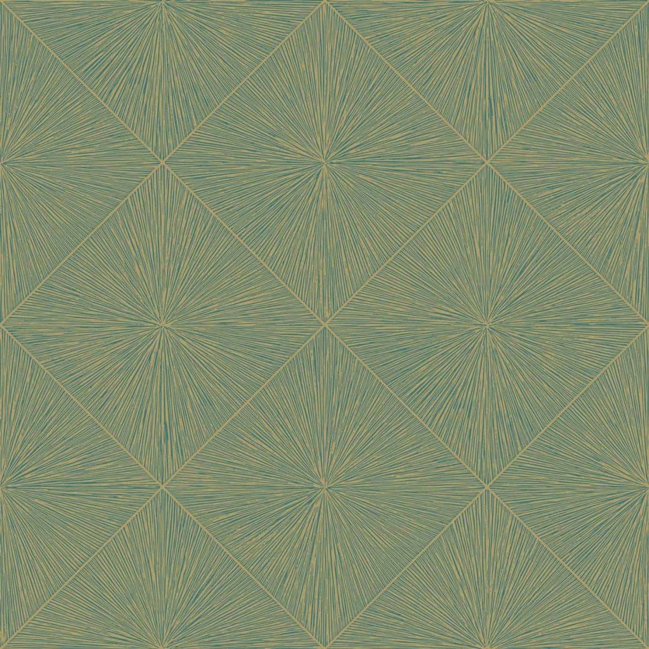 Perception Wallpaper - Turquoise - Casadeco - 85136522 - Premier Wallcovering