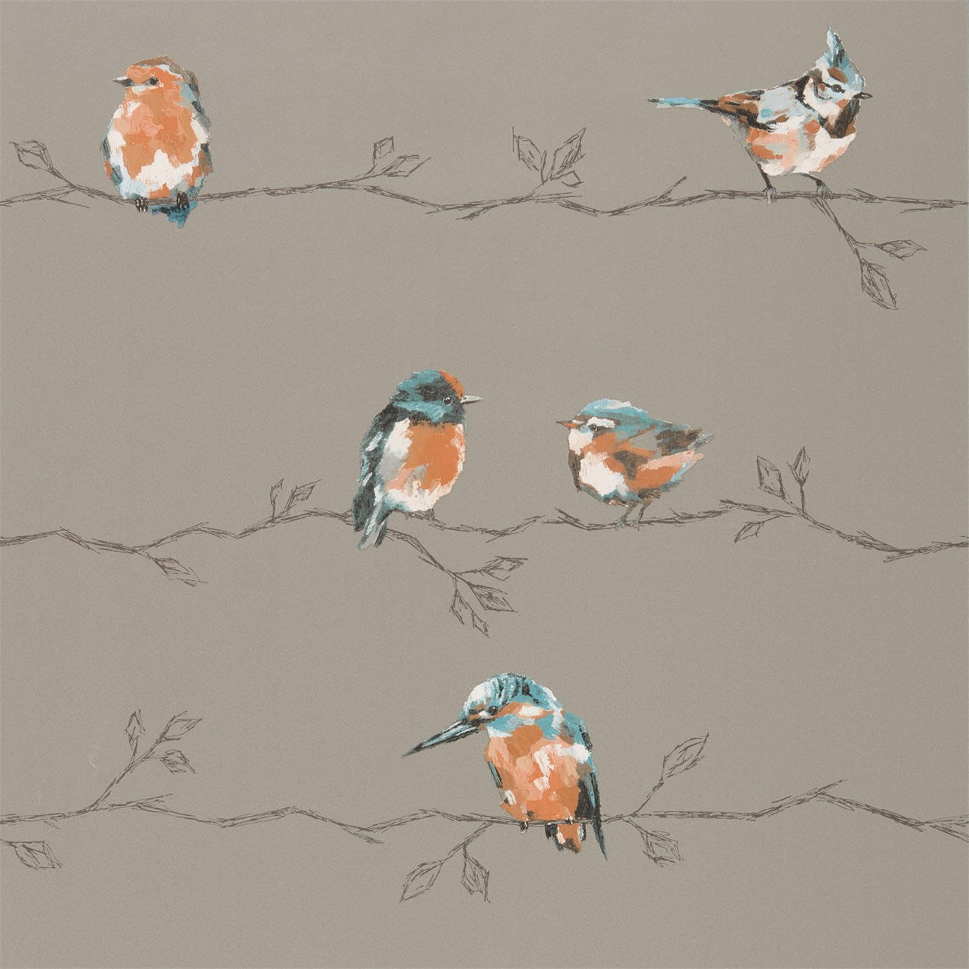 Persico Wallpaper - Tangerine/Duckegg - Harlequin - HSTO111485 - Premier Wallcovering