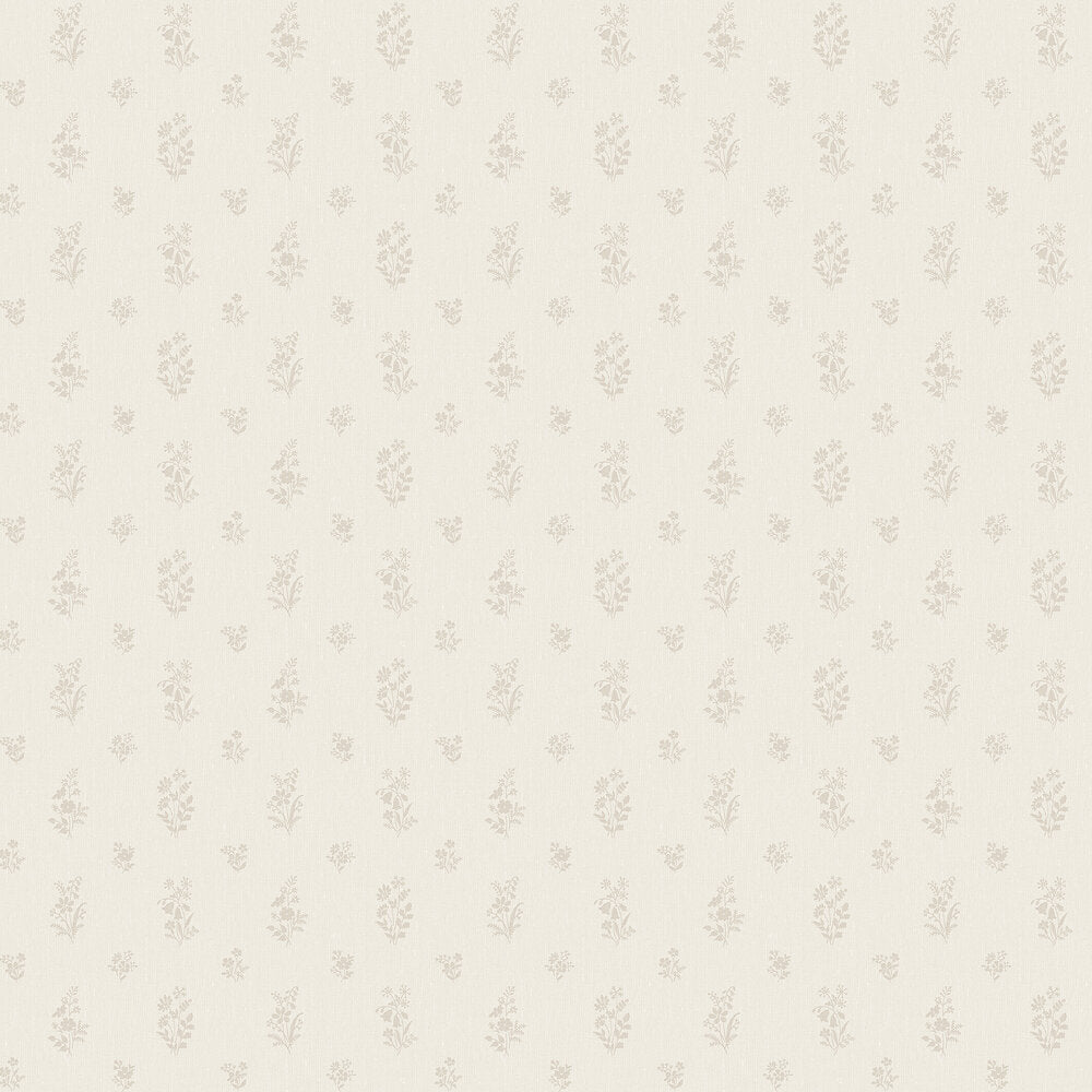 Petit Fleurs Wallpaper - Cream - Boråstapeter - 4265 - Premier Wallcovering