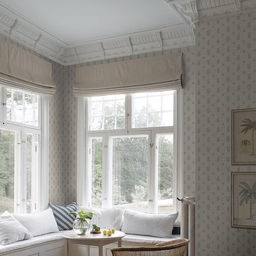 Petit Fleurs Wallpaper - Taupe - Boråstapeter - 4264 - Premier Wallcovering