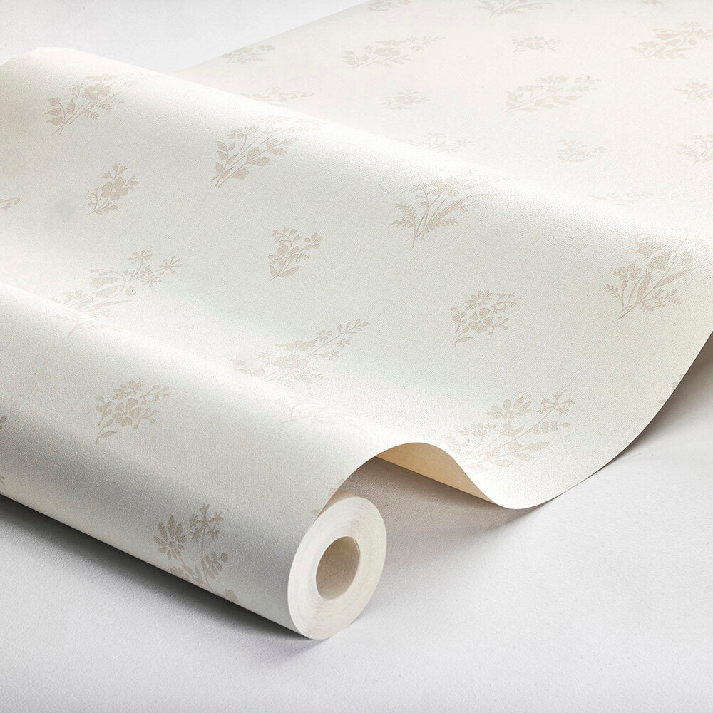Petit Fleurs Wallpaper - Cream - Boråstapeter - 4265 - Premier Wallcovering