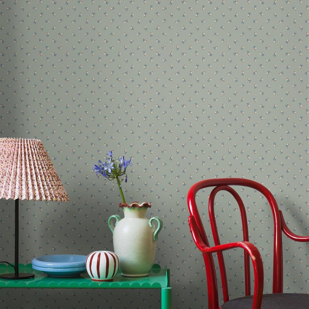Petite Cherie Wallpaper - Sage - Boråstapeter - 7782 - Premier Wallcovering