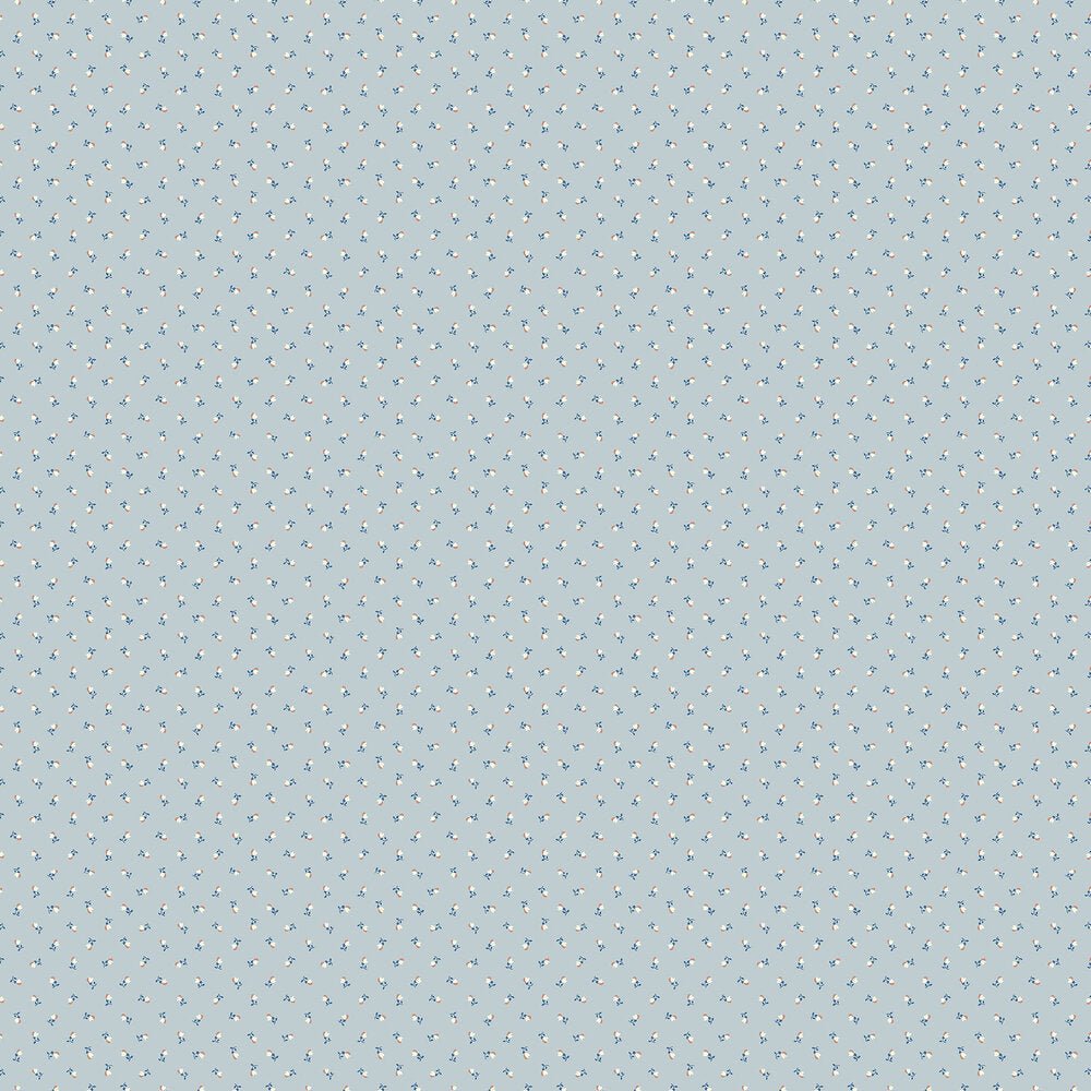 Petite Cherie Wallpaper - Blue - Boråstapeter - 7783 - Premier Wallcovering