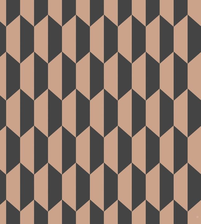 Petite Tile Wallpaper - Charcoal & Metallic Bronze - 112/5022 - Cole & Son - Premier Wallcovering