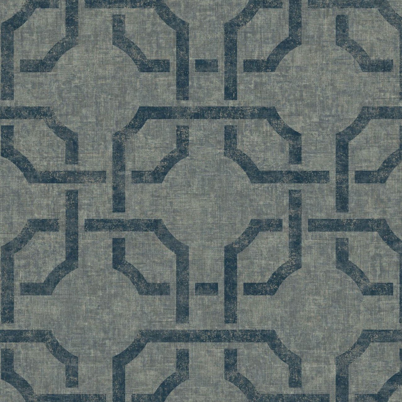 Philharmonique Vienne Wallpaper - Bleu De Prusse - Casadeco - 87356507 - Premier Wallcovering