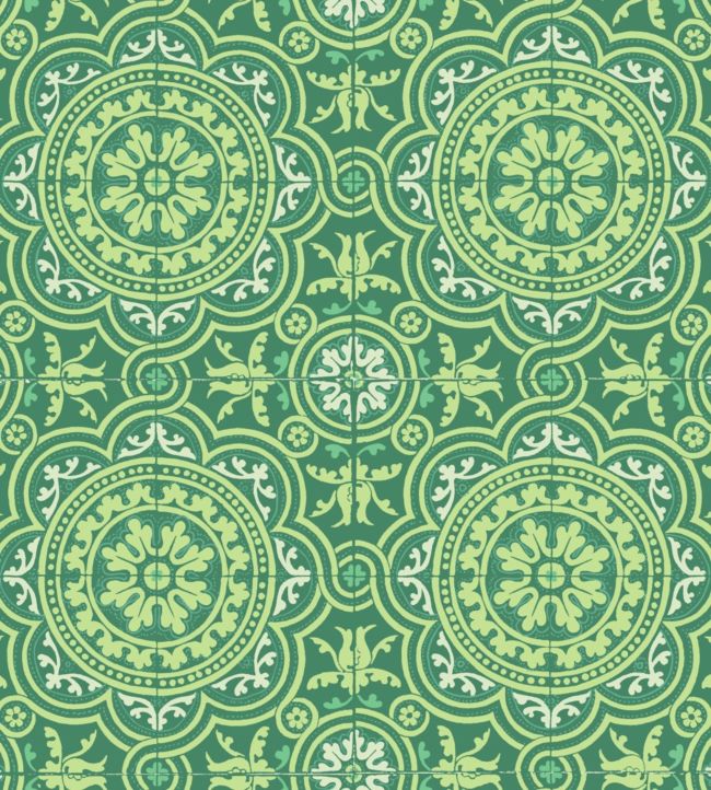 Piccadilly Seville Wallpaper - Leaf Green & Mint on Forest - 117/8023 - Cole & Son - Premier Wallcovering