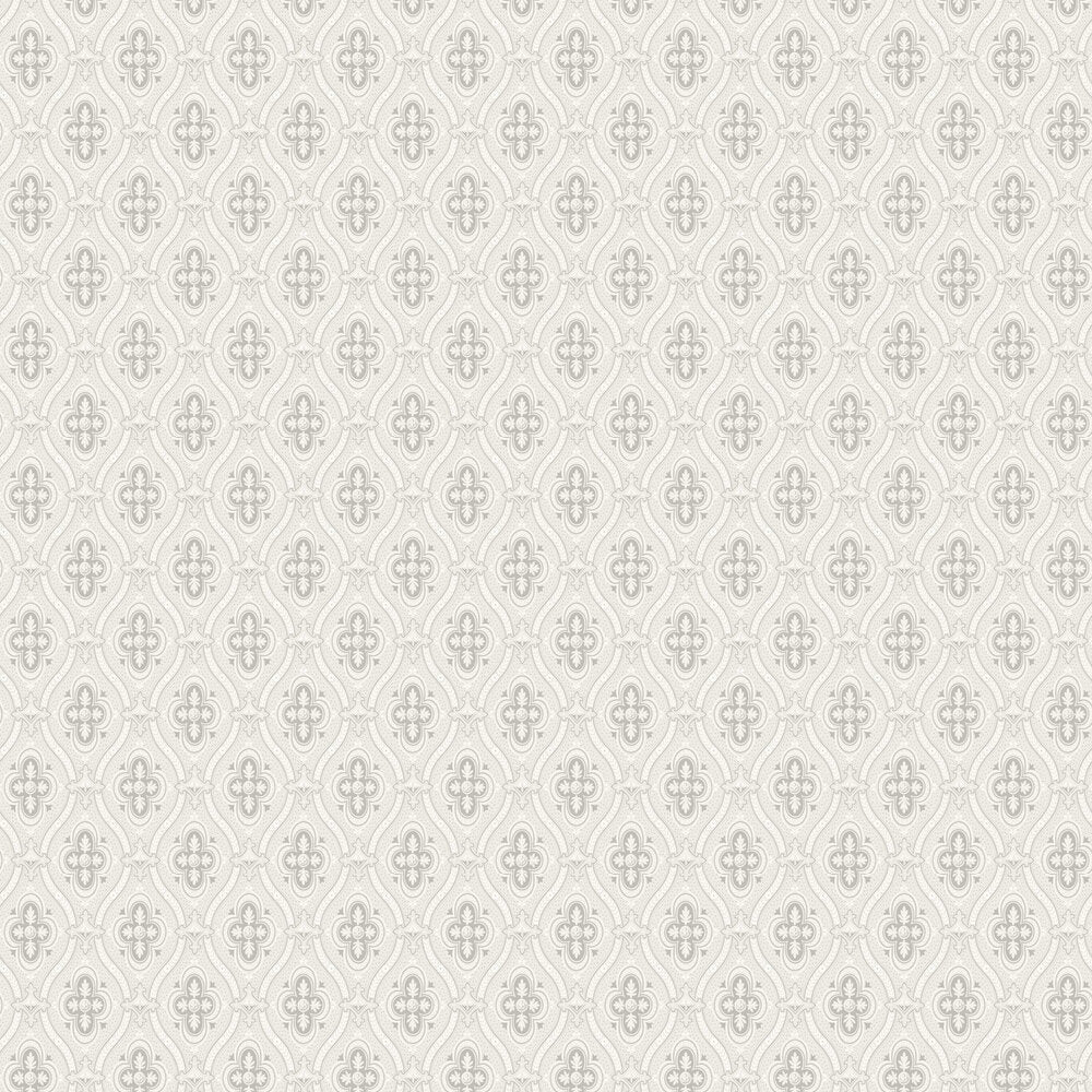 Pigkammaren Wallpaper - Silver and White - Boråstapeter - 4526 - Premier Wallcovering