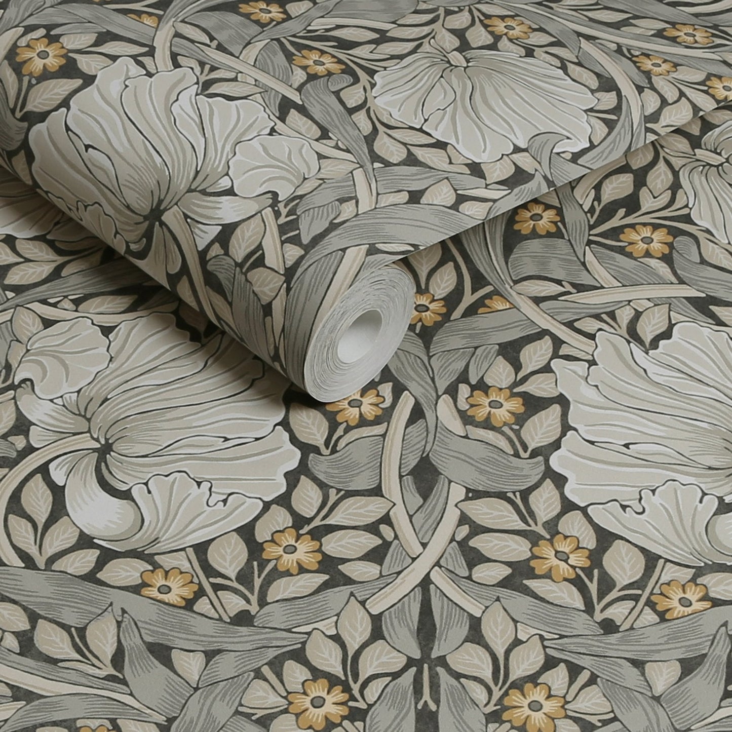 Pimpernel Wallpaper - Grey - 124240 - William Morris AH - Premier Wallcovering