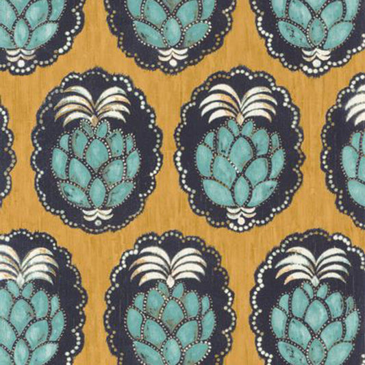 Pina Wallpaper - Jaune - Casadeco - 84352323 - Premier Wallcovering