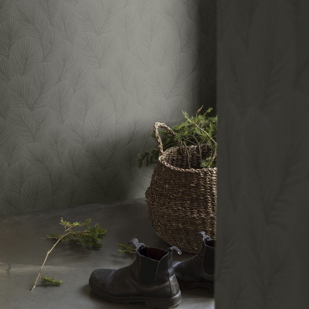Pine Tree Wallpaper - Slate - Boråstapeter - 4704 - Premier Wallcovering