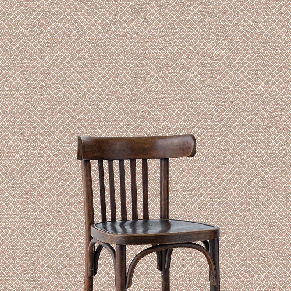 Pineapple Squares Wallpaper - Ham Pink - Cotswold White - Josephine Munsey - PIN-012-048 - Premier Wallcovering