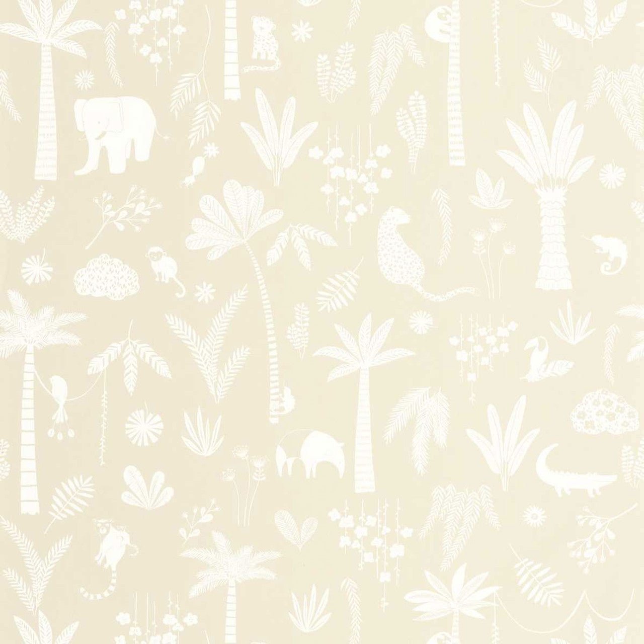 Poetic Jungle Once Upon A Time Wallpaper - Beige - Casadeco - 200761221 - Premier Wallcovering