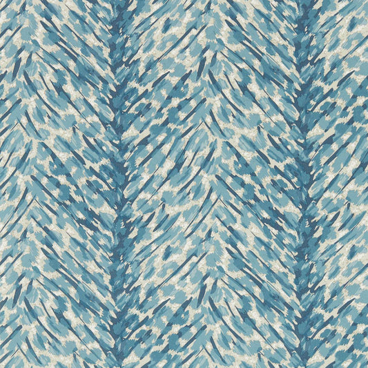 Pokot Wallpaper - Denim - Clarke & Clarke - W0190/01 - Premier Wallcovering