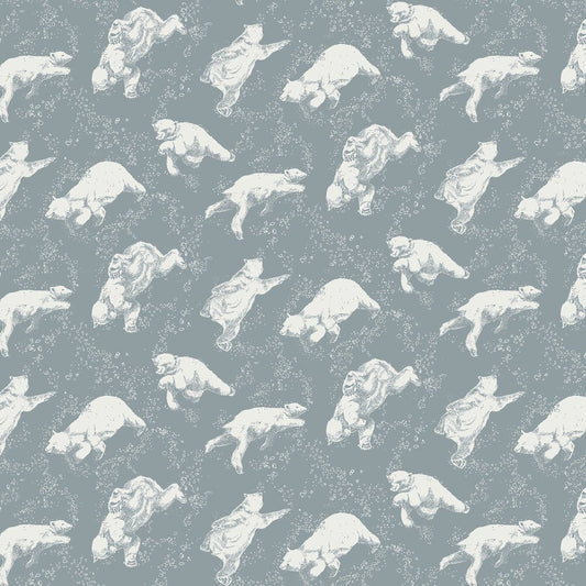 Polarn Wallpaper - Blue/White - Boråstapeter - 6292 - Premier Wallcovering