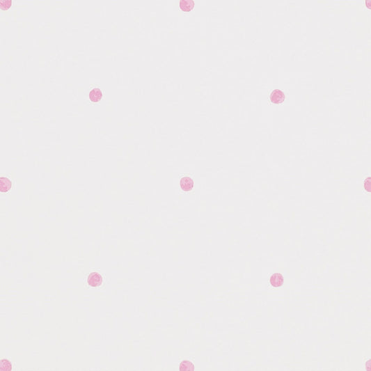 Polka Wallpaper - Pink/Cream - Sanderson - DLIT214049
