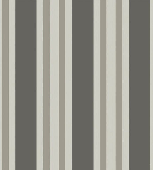 Polo Stripe Wallpaper - Soot & Parchment - 110/1001 - Cole & Son - Premier Wallcovering