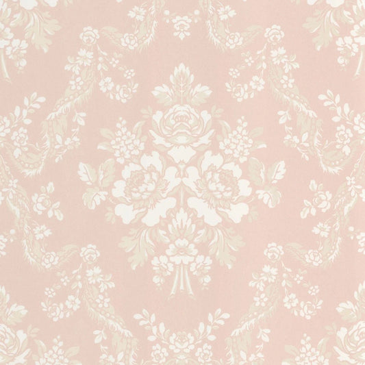 Pompadour Les Belles Toiles De Jouy Wallpaper - Rose Poudre - Casadeco - 201744224 - Premier Wallcovering