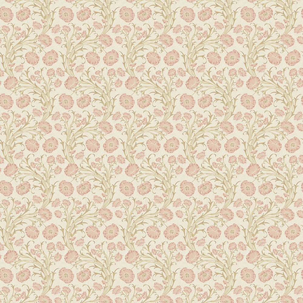Poppy Flow Wallpaper - Blush - Boråstapeter - 2270 - Premier Wallcovering