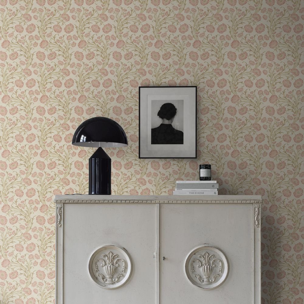 Poppy Flow Wallpaper - Blush - Boråstapeter - 2270 - Premier Wallcovering