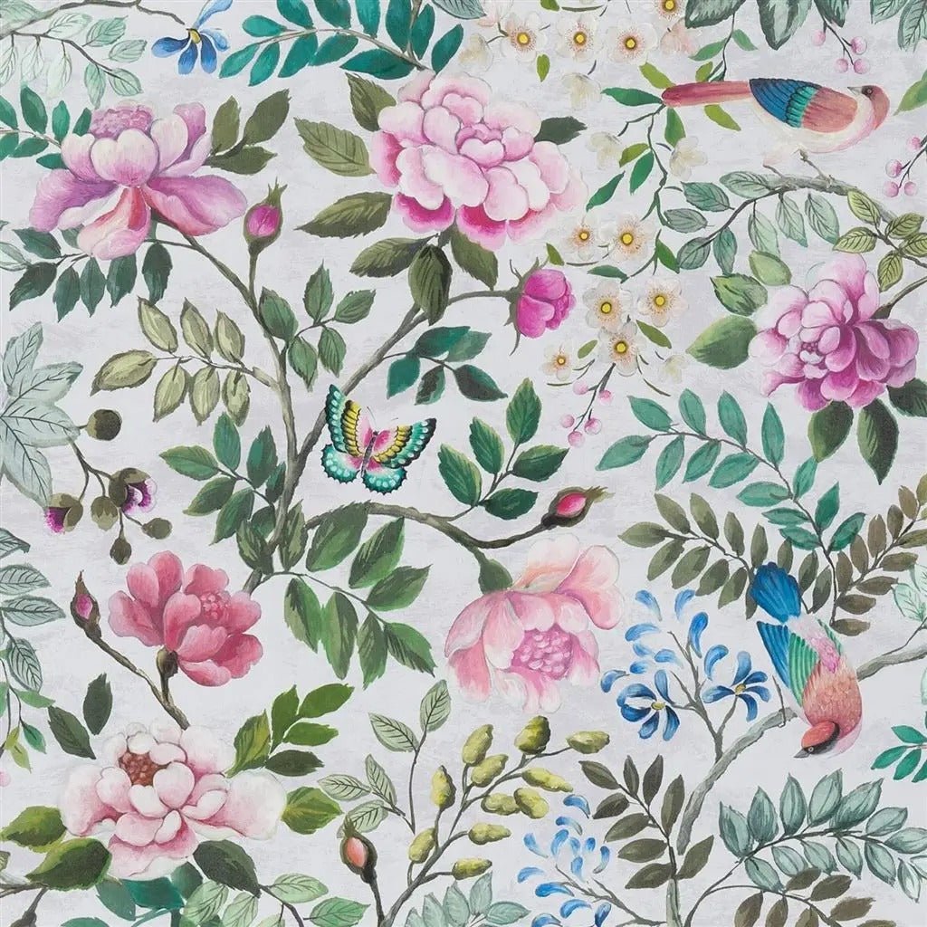 Porcelaine de Chine Wallpaper - Fuchsia - PDG1146/01 - Designers Guild