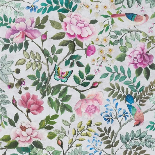 Porcelaine de Chine Wallpaper - Fuchsia - PDG1146/01 - Designers Guild
