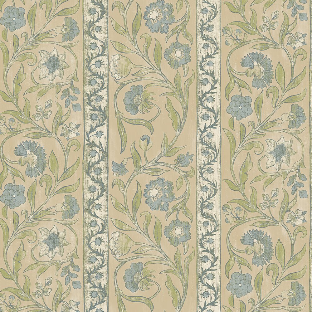 Potter Stripe Wallpaper - Stone - Josephine Munsey - JMW-104631 - Premier Wallcovering
