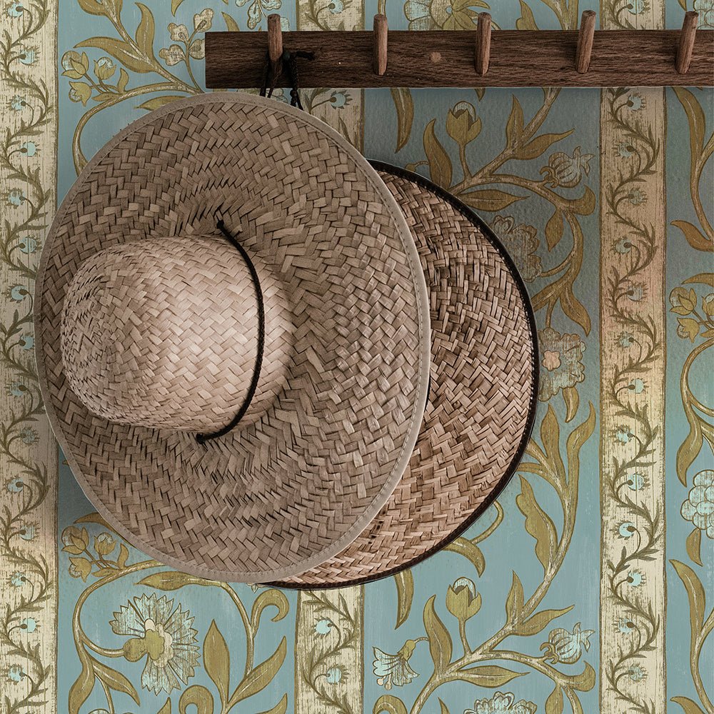 Potter Stripe Wallpaper - Bright Blue - Josephine Munsey - JMW-104641 - Premier Wallcovering