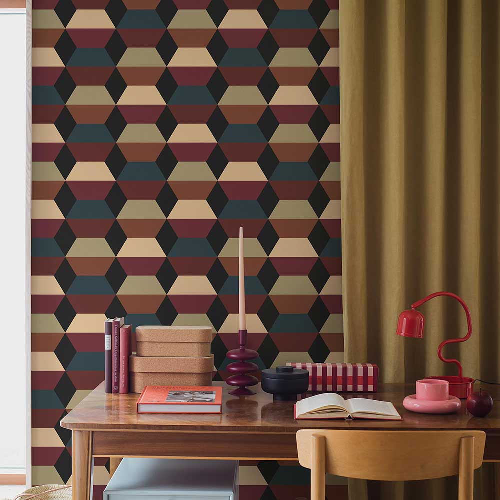 Prisma Wallpaper - Brown - Boråstapeter - 4752 - Premier Wallcovering