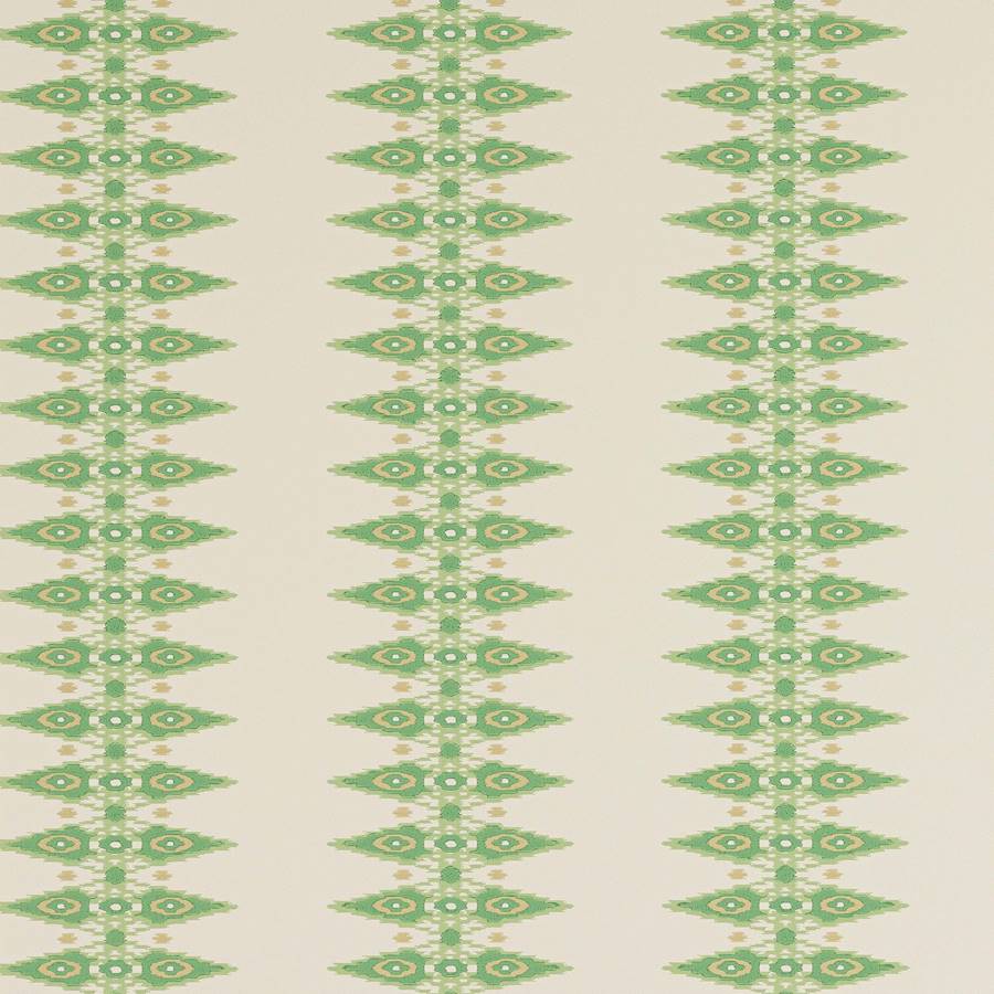 Priya Stripe Wallpaper - Green - J189W - 04 - Jane Churchill