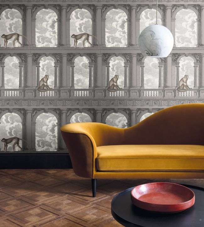 Procuratie Con Vista Wallpaper - Black & White - 114/8016 - Cole & Son - Premier Wallcovering