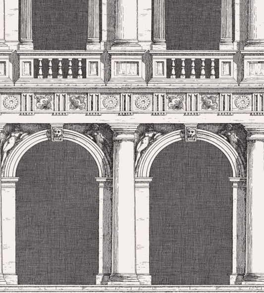 Procuratie Wallpaper - Black & White - 114/22042 - Cole & Son - Premier Wallcovering
