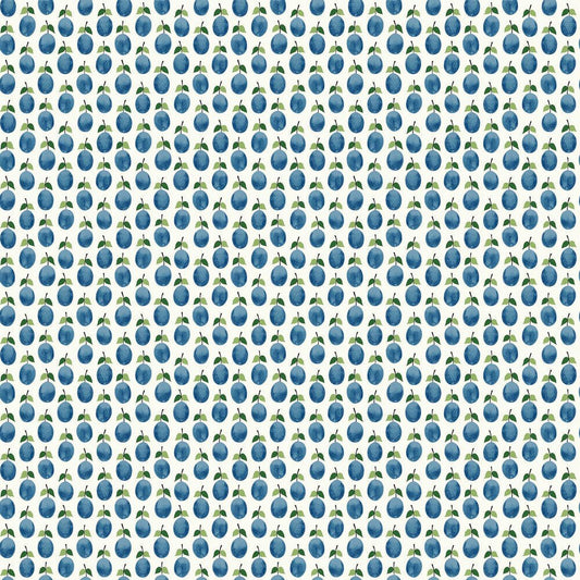 Prunus Wallpaper - Navy - Boråstapeter - 1974 - Premier Wallcovering