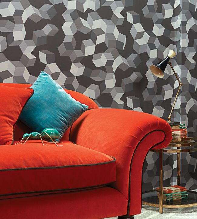 Puzzle Wallpaper - Charcoals on Stone - 105/2007 - Cole & Son - Premier Wallcovering