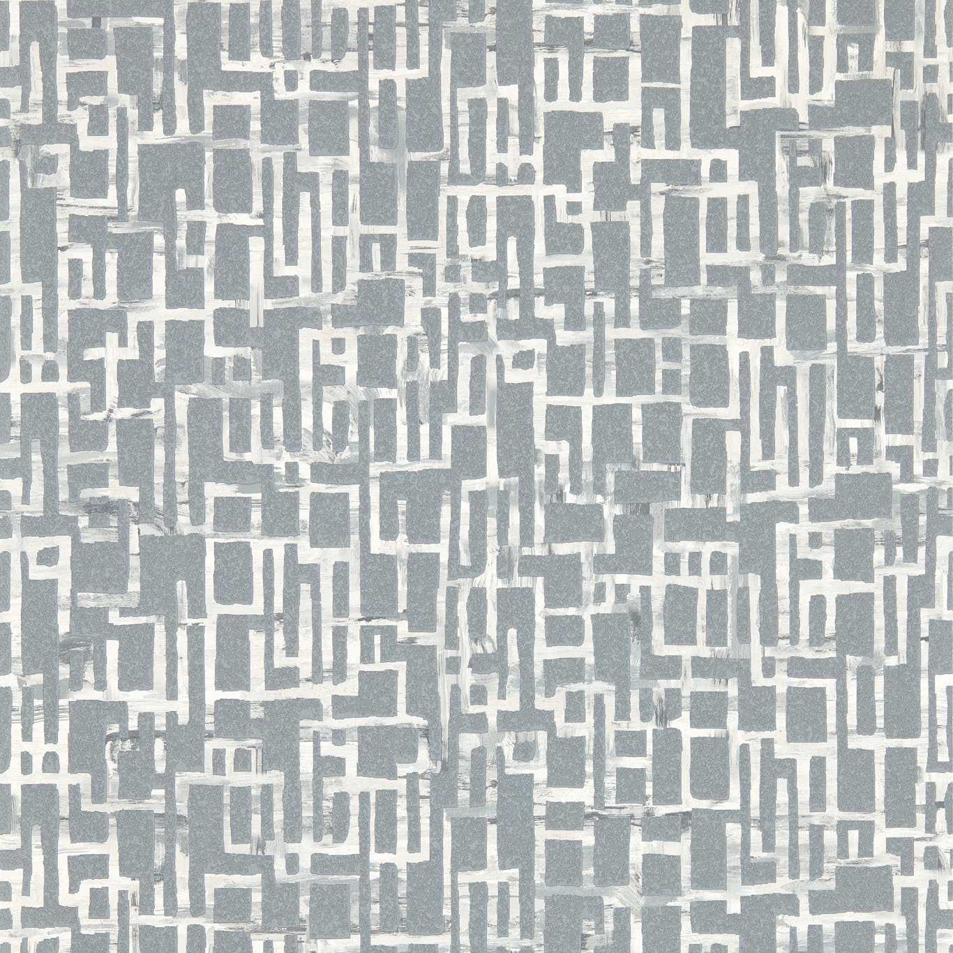 Quadrata Wallpaper - Steel - Clarke & Clarke - W0184/03 - Premier Wallcovering