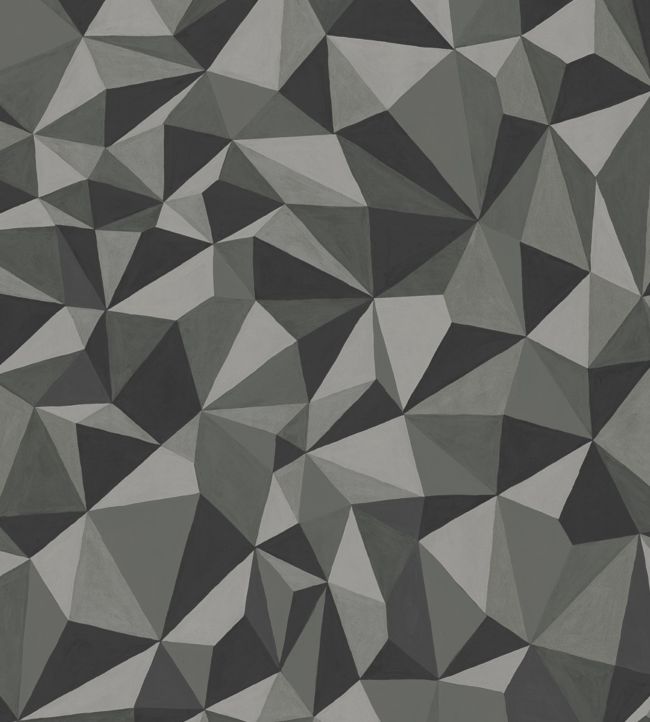 Quartz Wallpaper - Metallic Silver & Graphite - 107/8037 - Cole & Son - Premier Wallcovering
